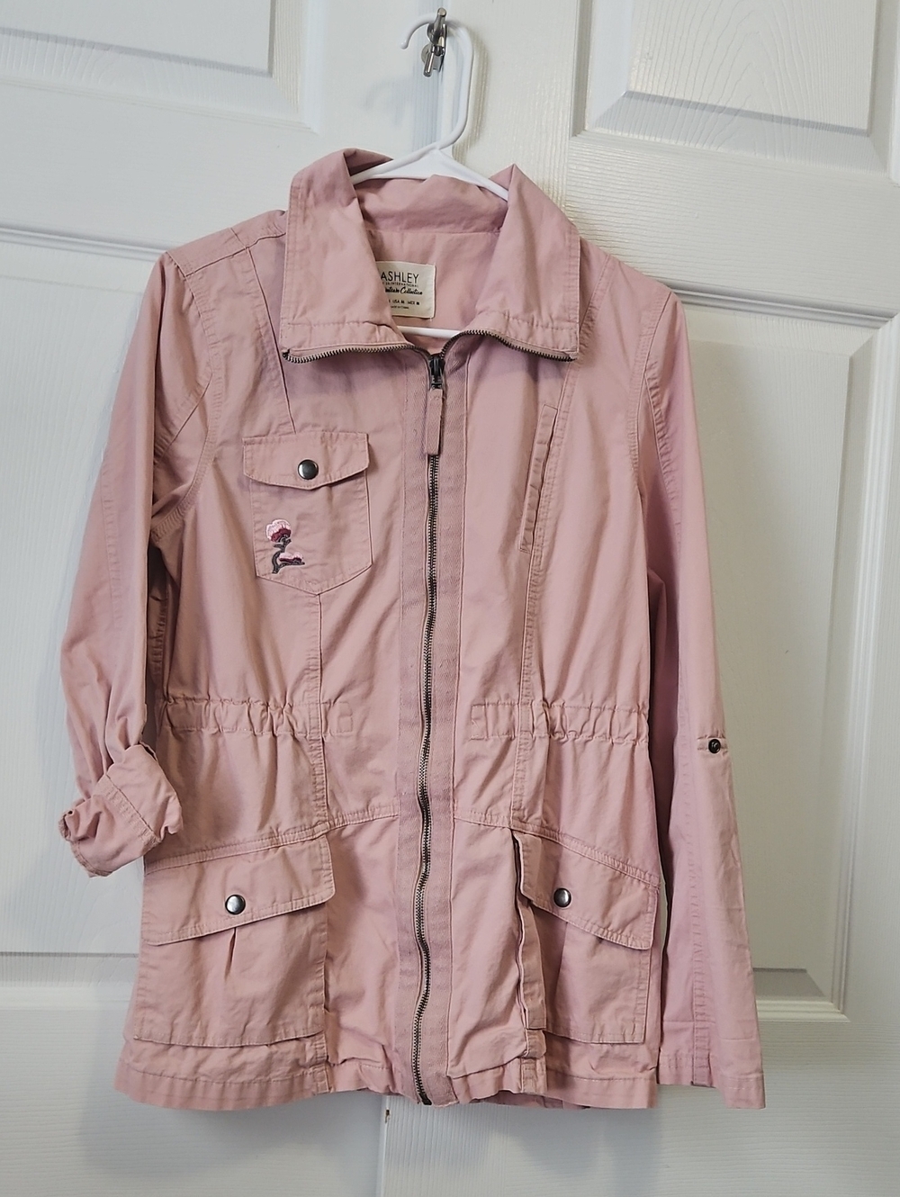 Ashley By 26 International Dusty Pink Women's Utility Jacket